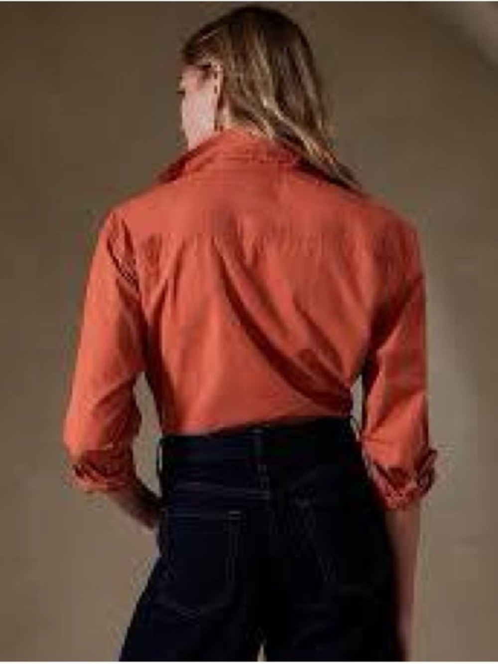 Banana Republic Coral Boxy Crop Shirt - Picture 3 of 15
